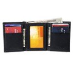 Dickies Men's Black Trifold Chain Wallet