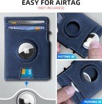Slim Metal Airtag Wallet for Men with Money Clip