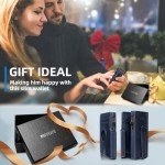 Slim Metal Airtag Wallet for Men with Money Clip