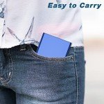 Slim RFID Blocking Metal Credit Card Holder - Blue