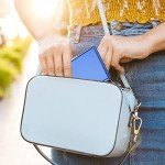 Slim RFID Blocking Metal Credit Card Holder - Blue