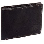 Timberland Black Slimfold Leather Wallet for Men