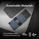 Midnight Blue Slim Metal Smart Wallet for Men