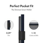 Midnight Blue Slim Metal Smart Wallet for Men