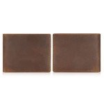 Vintage Italian Leather Slim Bifold Wallet for Men
