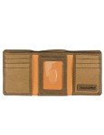 Timberland PRO Men's Trifold Leather Wallet - Wheat