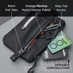 Men's RFID Blocking Zip Wallet with Multi-tool Slot