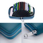 RFID Blocking Leather Accordion Wallet for Men