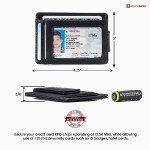 Alpine Swiss Harper Men's RFID Slim Wallet - Black