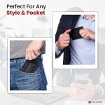 Alpine Swiss Harper Men's RFID Slim Wallet - Black