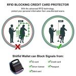 RFID Blocking Leather Accordion Wallet for Men