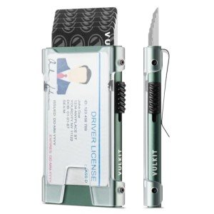 VULKIT RFID Slim Wallet for Men with Clip