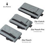 ALPAKA Minimalist Zip Pouch with RFID Blocking