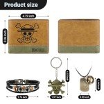 One Piece Luffy Bifold Wallet & Accessories Set