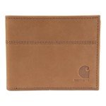 Carhartt Men's Bifold Leather Wallet - Brown