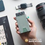 VULKIT RFID Slim Wallet for Men with Clip