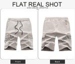 Men's Twill Cargo Shorts with Drawstring and Pockets