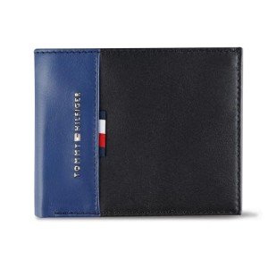 Tommy Hilfiger Men's Classic Bifold Wallet - Blue/Black