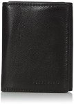 Perry Ellis Slim Trifold Wallet for Men - Black