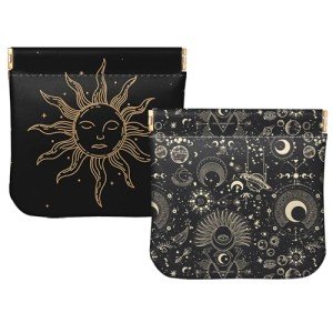 2 PCS Mini Soft PU Leather Coin Pouch