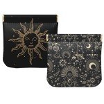 2 PCS Mini Soft PU Leather Coin Pouch