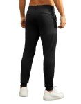 Slim Fit Black Golf Joggers with 5 Pockets
