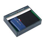 Tommy Hilfiger Men's Classic Bifold Wallet - Blue/Black