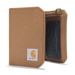 Carhartt Men's Durable Trifold Wallet in Leather or Canvas