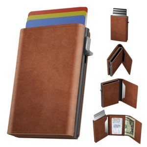 RFID Blocking Carbon Fiber Pop-Up Wallet for Men