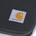 Carhartt Men's Durable Black Canvas Zip Wallet