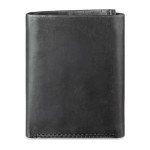 Levi's Slim Trifold Wallet with ID Window - Black