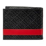 GUESS Men's Black and Red Wallet Gift Set