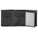 Levi's Slim Trifold Wallet with ID Window - Black