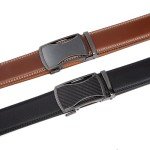 SAKIZITO Men's Leather Ratchet Belt 2 Pack