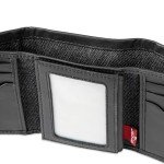 Levi's Slim Trifold Wallet with ID Window - Black