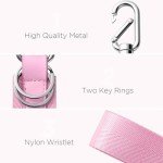 Unisex Wristlet Keychain Lanyard in Pink