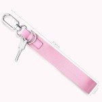 Unisex Wristlet Keychain Lanyard in Pink