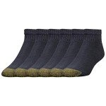 Gold Toe Men's Cotton Quarter Athletic Socks - Black