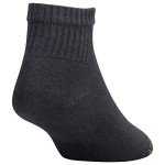 Gold Toe Men's Cotton Quarter Athletic Socks - Black