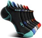 KEMISANT Men's No Show Cushioned Ankle Socks