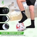 Anti-Slip Soccer Socks for Men and Boys - Black