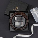 SAKIZITO Men's Leather Ratchet Belt 2 Pack