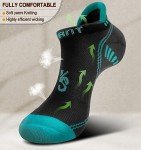 KEMISANT Men's No Show Cushioned Ankle Socks