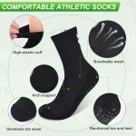 Anti-Slip Soccer Socks for Men and Boys - Black