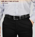 Reversible Men's Belt for Casual and Golf Wear