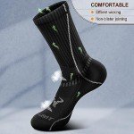 Men's Compression Sports Crew Socks - 6 Pairs