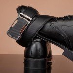 SAKIZITO Men's Leather Ratchet Belt 2 Pack