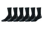 Men's 6-Pack Cushioned Athletic Crew Socks