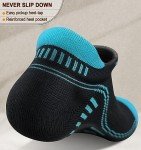 KEMISANT Men's No Show Cushioned Ankle Socks