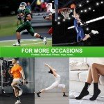 Anti-Slip Soccer Socks for Men and Boys - Black